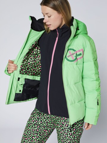 CHIEMSEE Athletic Jacket ' mit abnehmbarer Kapuze ' in Green