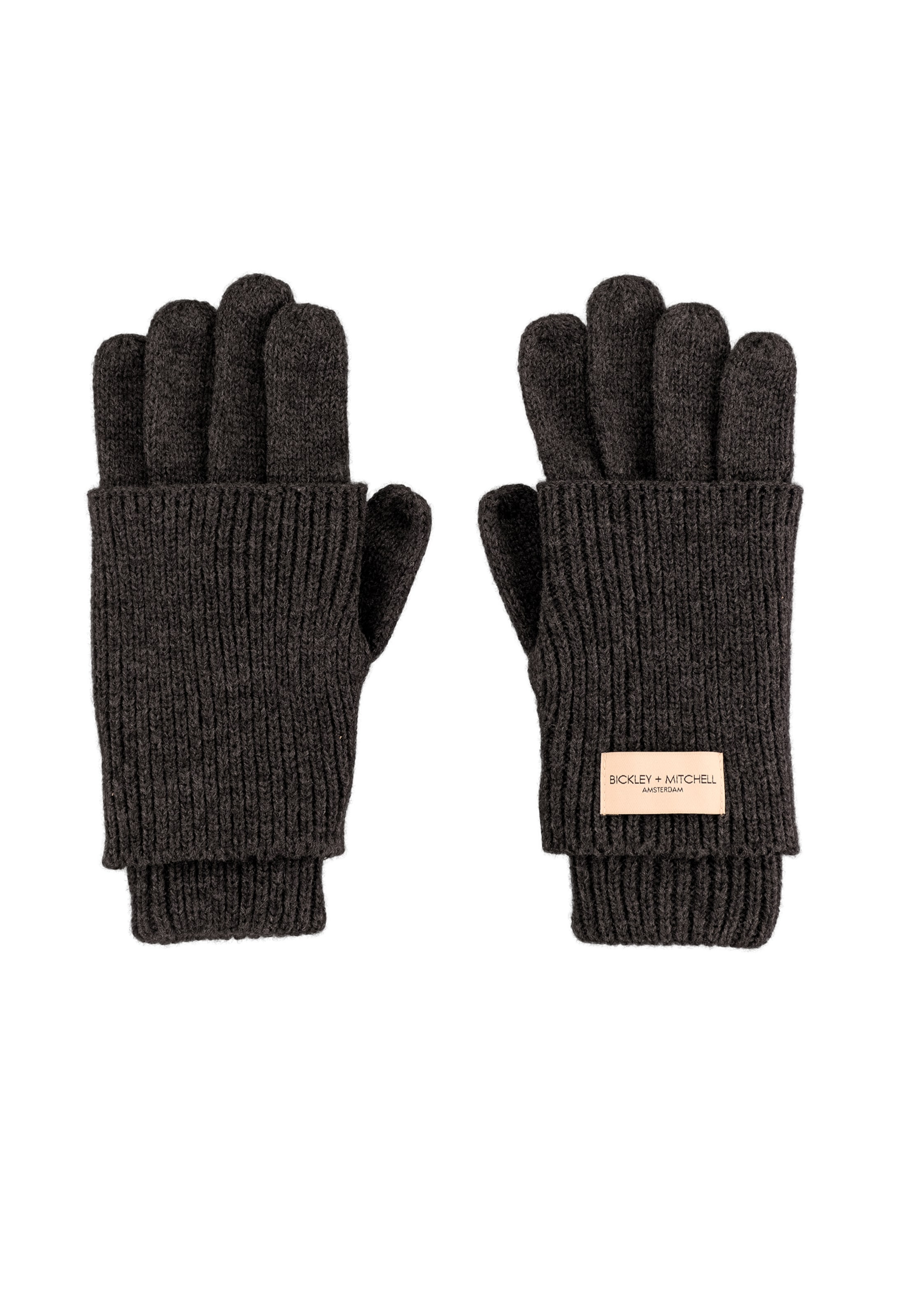 Bickley + Mitchell Full Finger Gloves in Grey: front