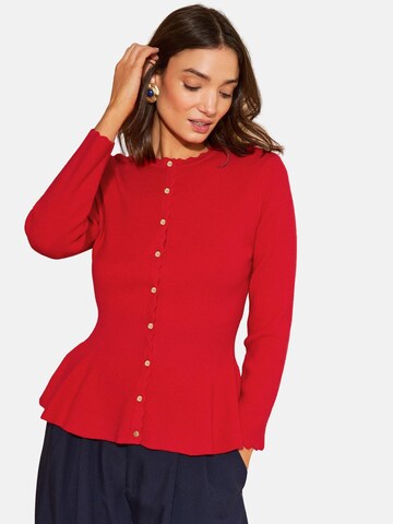 Cardigan love & roses en rouge : devant