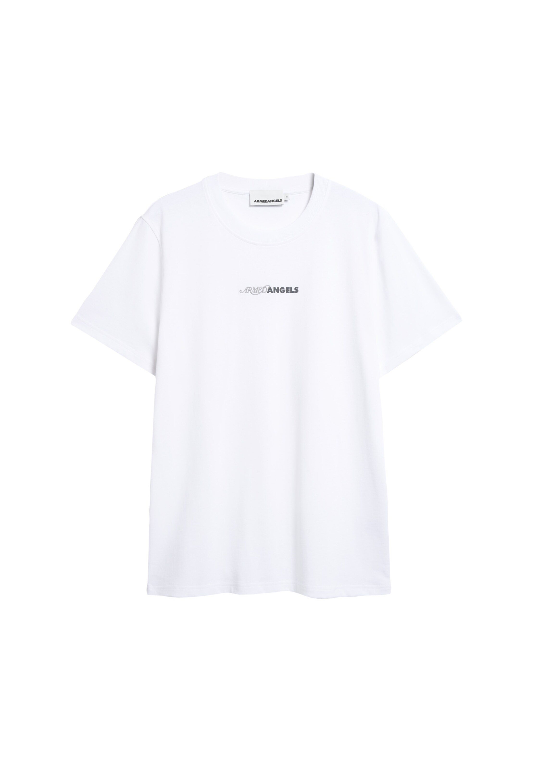 T-Shirt ARMEDANGELS en blanc : devant