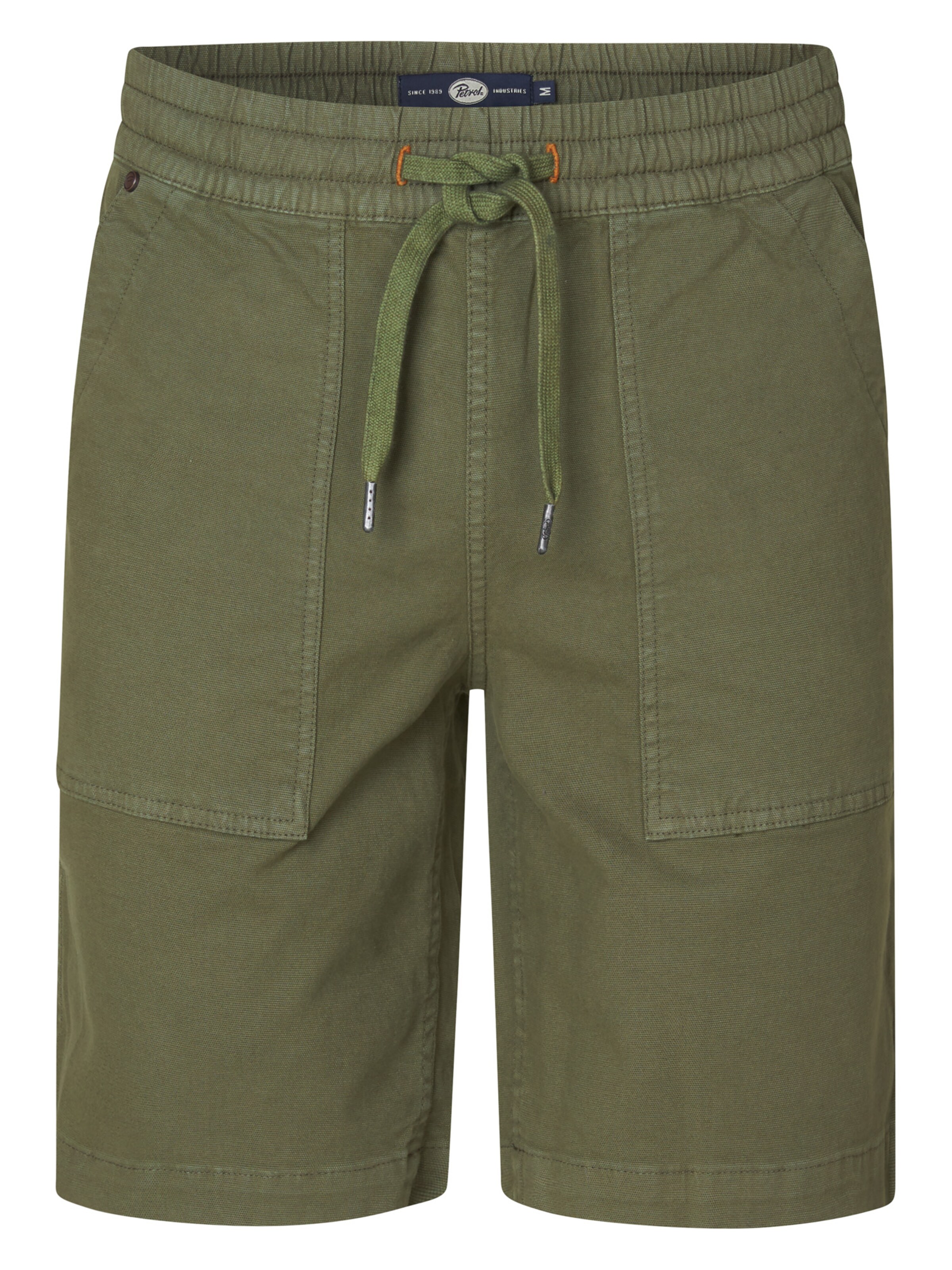 Petrol Industries Regular Pants in Green: front