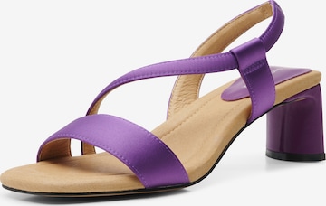 Sandales Shoe The Bear en violet : devant