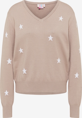 Pull-over IZIA en beige : devant