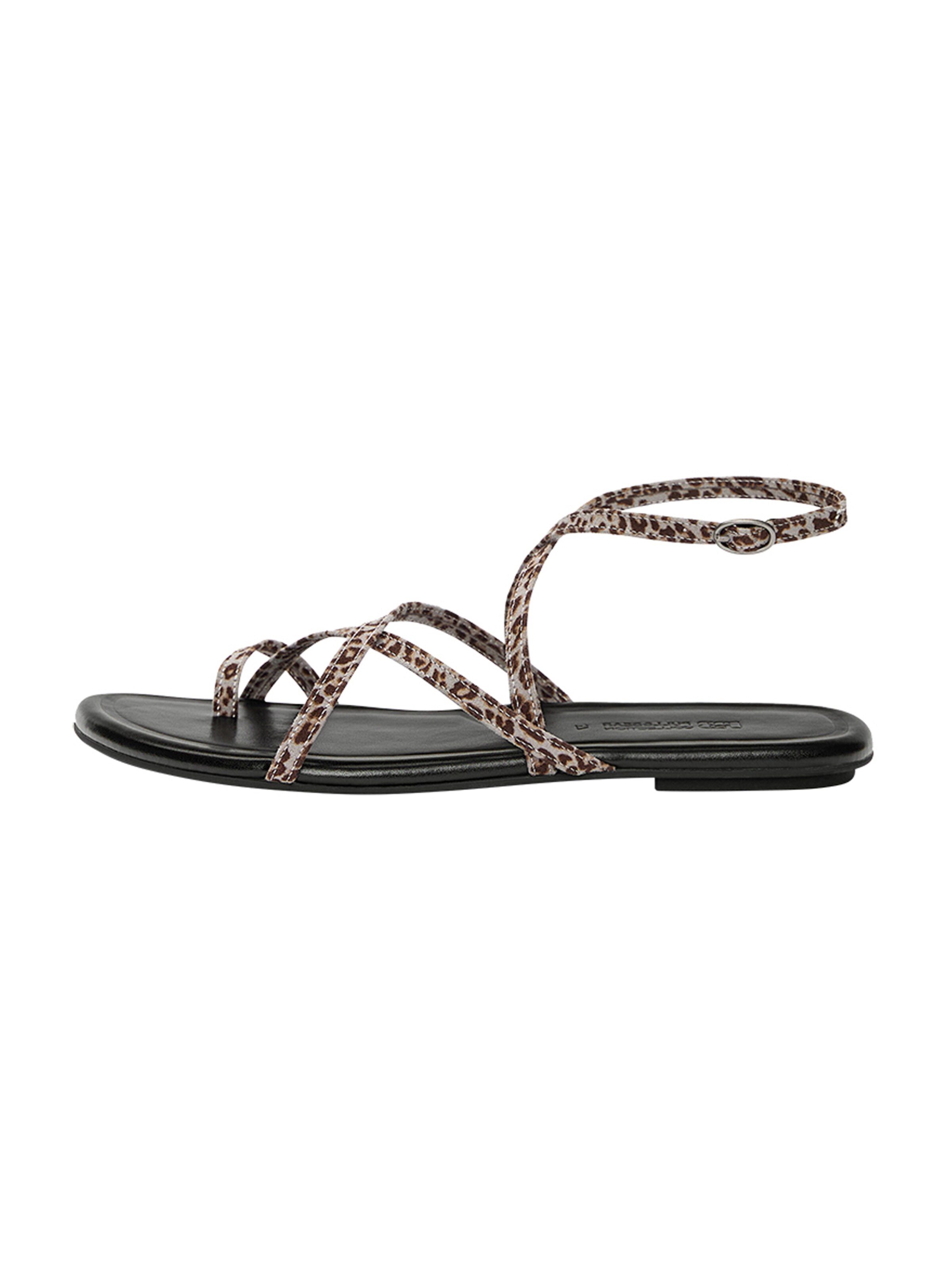 Pull&Bear Сандали с разделител за пръстите в пъстро