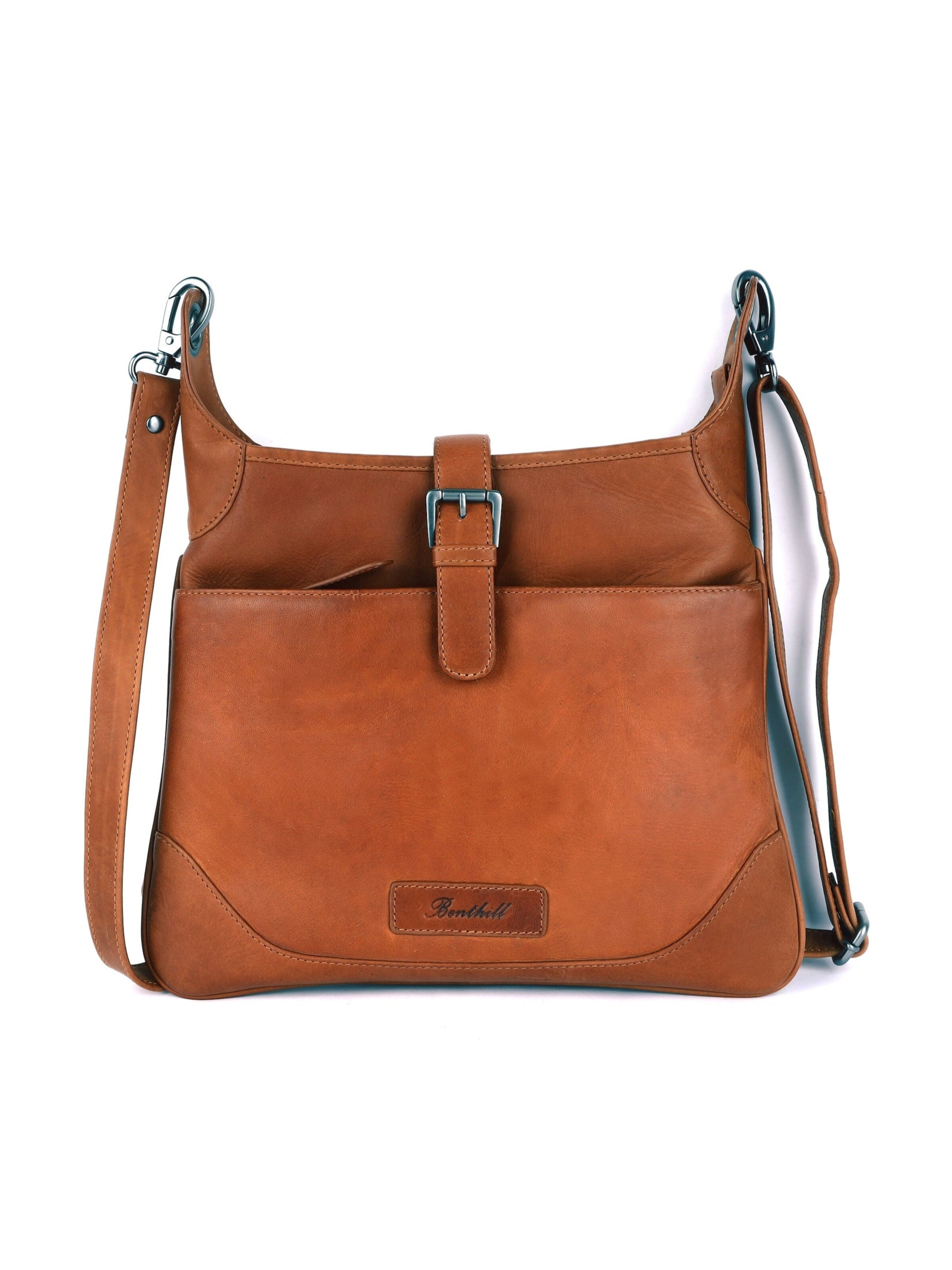 Benthill Shoulder Bag in Brown: front