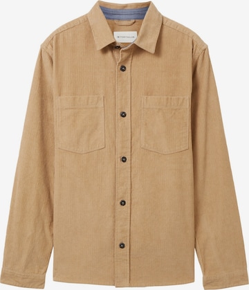 Comfort fit Camicia di TOM TAILOR in beige: frontale