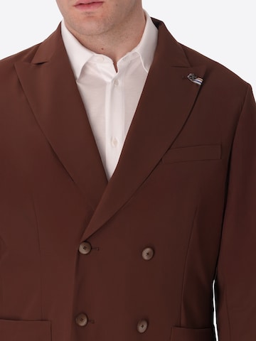 Distretto12 Slim Fit Sakko in Braun