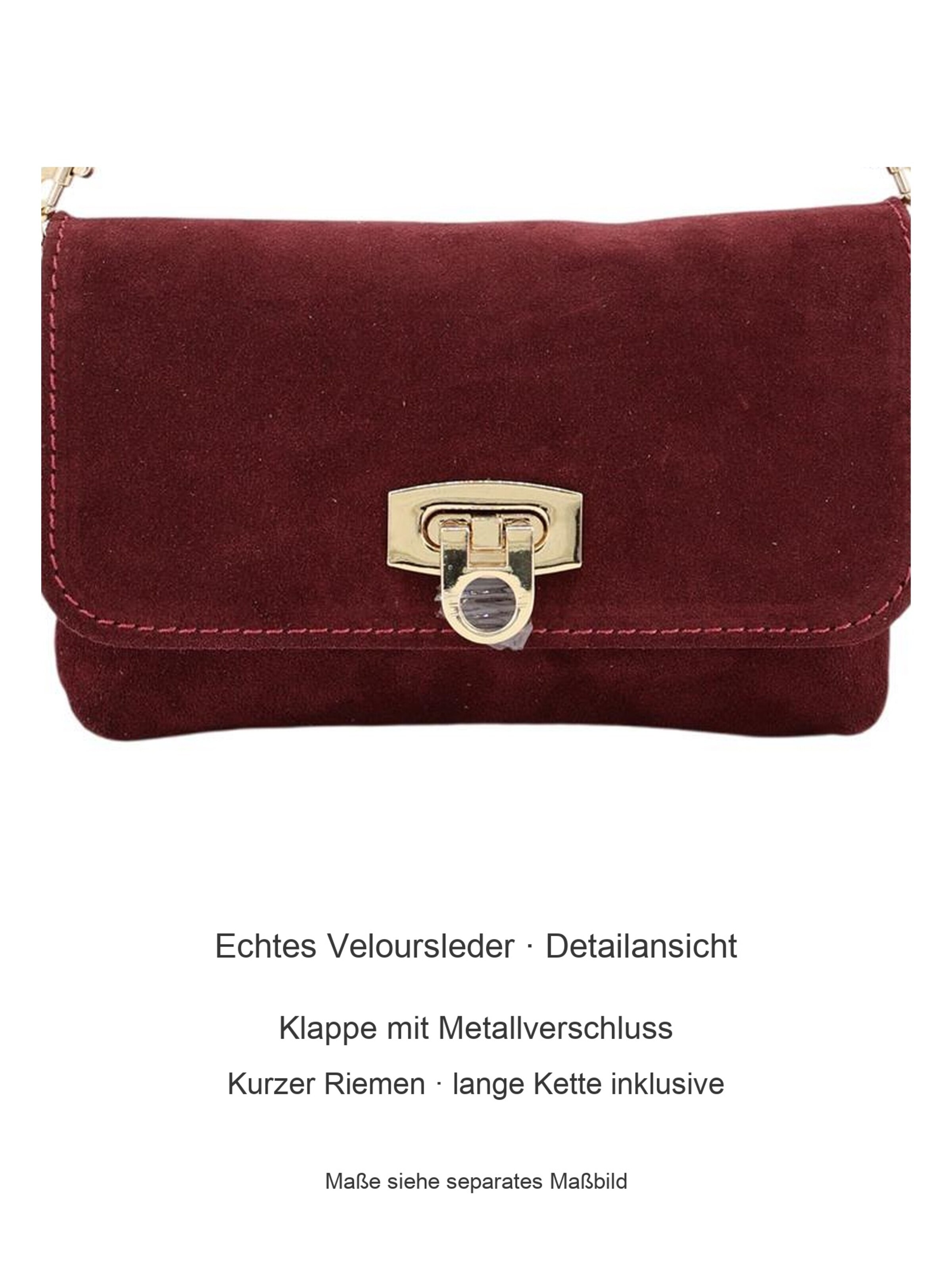 Brise Clutch 'Alessa Wild Leather' in Rood