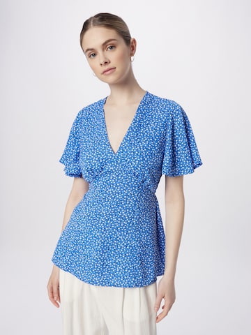 AX Paris Blouse in Blauw: voorkant