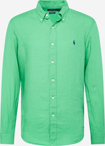 Polo Ralph Lauren Button Up Shirt in Green: front