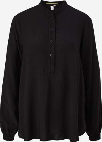 QS Blouse in Zwart: voorkant