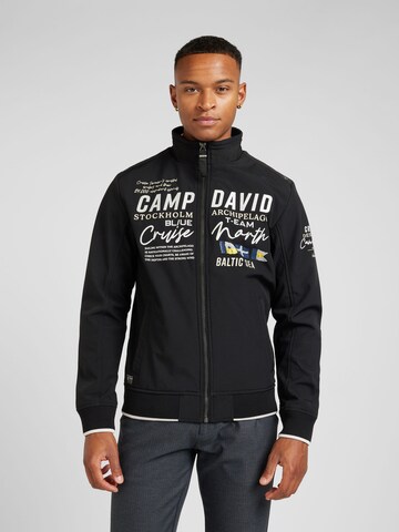 CAMP DAVID Jacke 'Cruise North' in Schwarz: Vorderseite