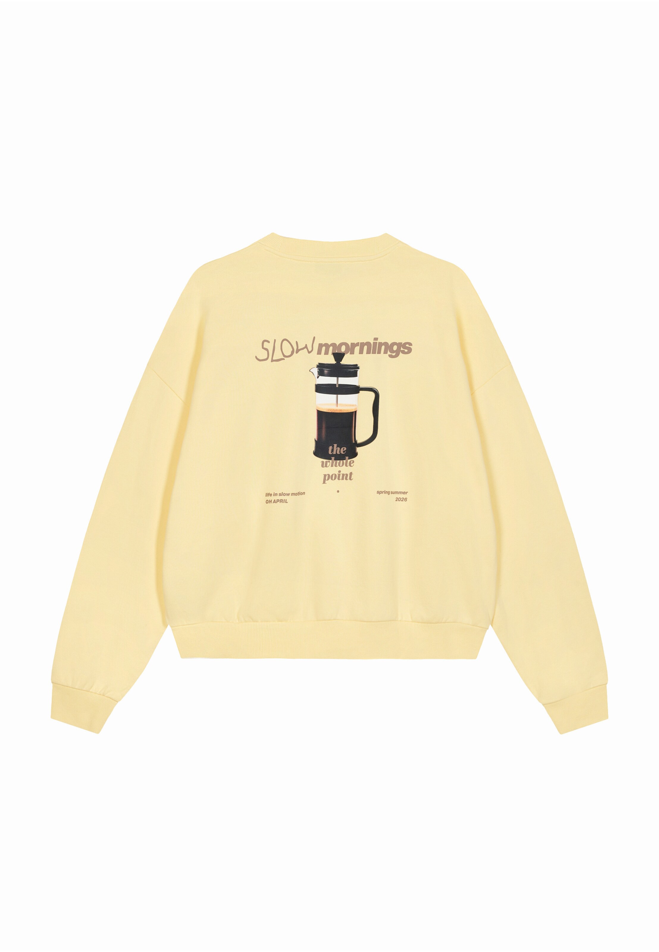 Felpa 'Coffee' di OH APRIL in giallo