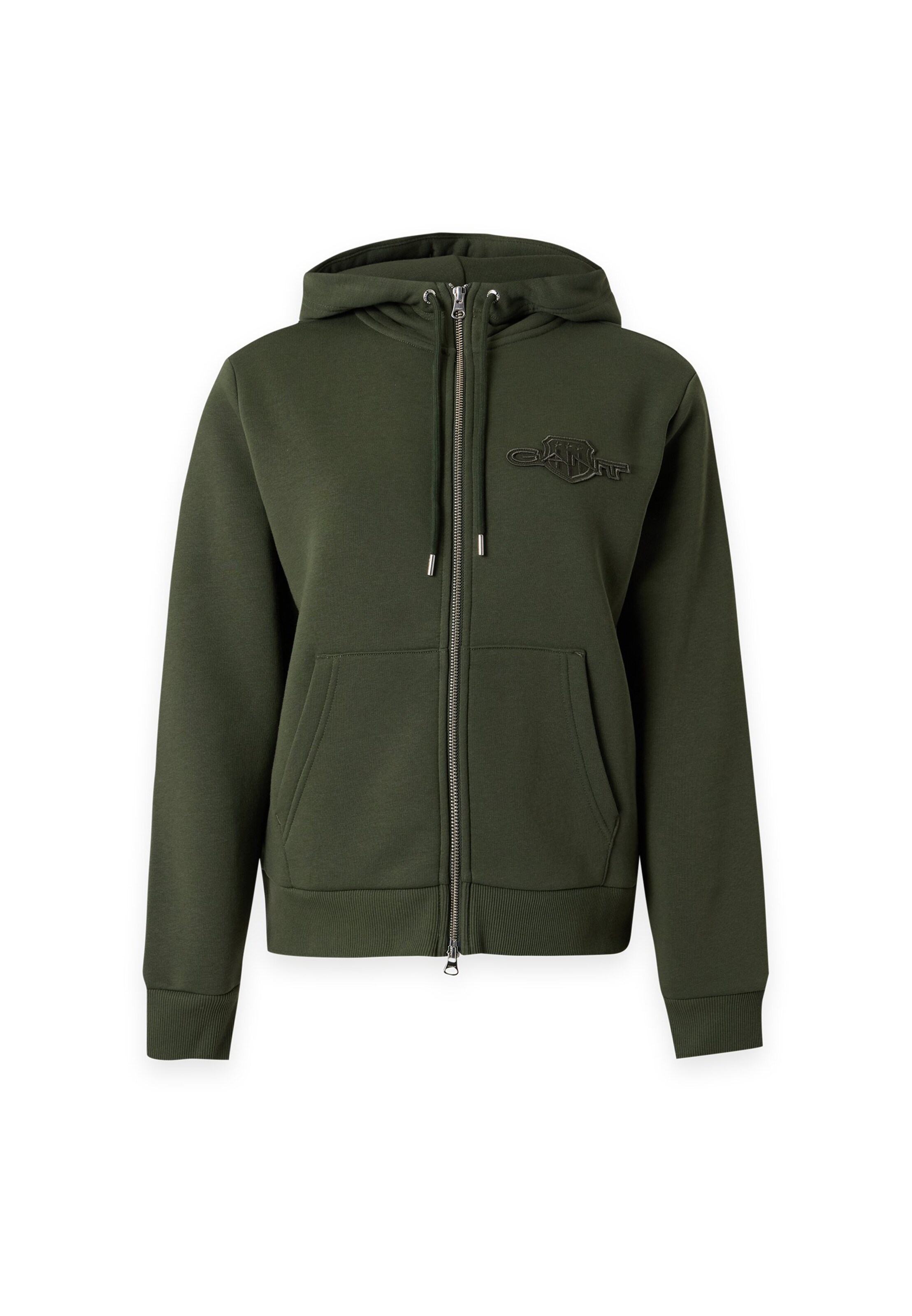 GANT Bluza rozpinana w kolorze zielony: przód