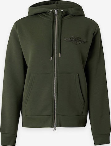 GANT Bluza rozpinana w kolorze zielony: przód