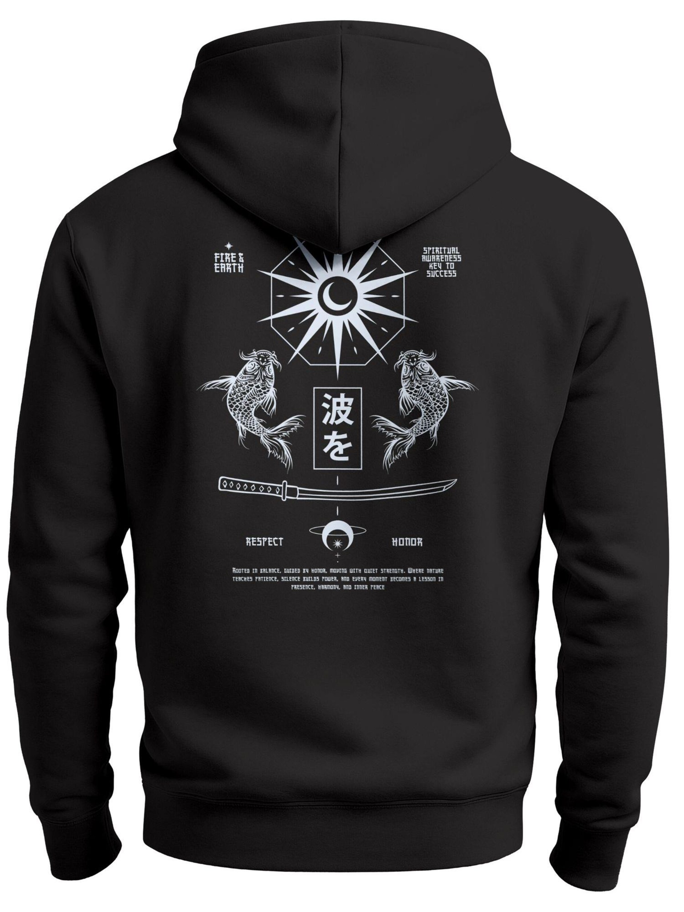 Neverless Sweatshirt 'Spiritual Awareness' in Black