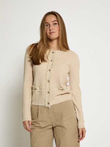 Peppercorn Gebreid vest 'Jacobe' in Grijs: voorkant