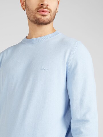 BOSS Sweater 'Pacas-L' in Blue