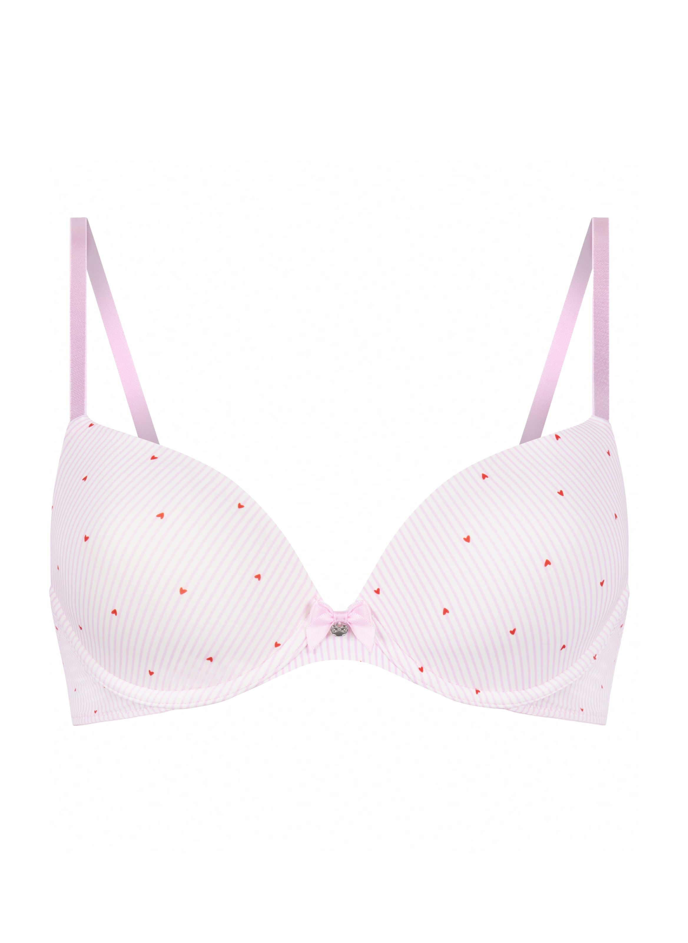 Hunkemöller Bra in Pastel pink / Red / Off white, Item view