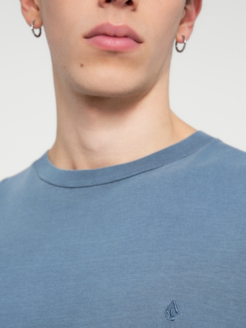 Volcom Tričko 'SOLID STONE' - Modrá