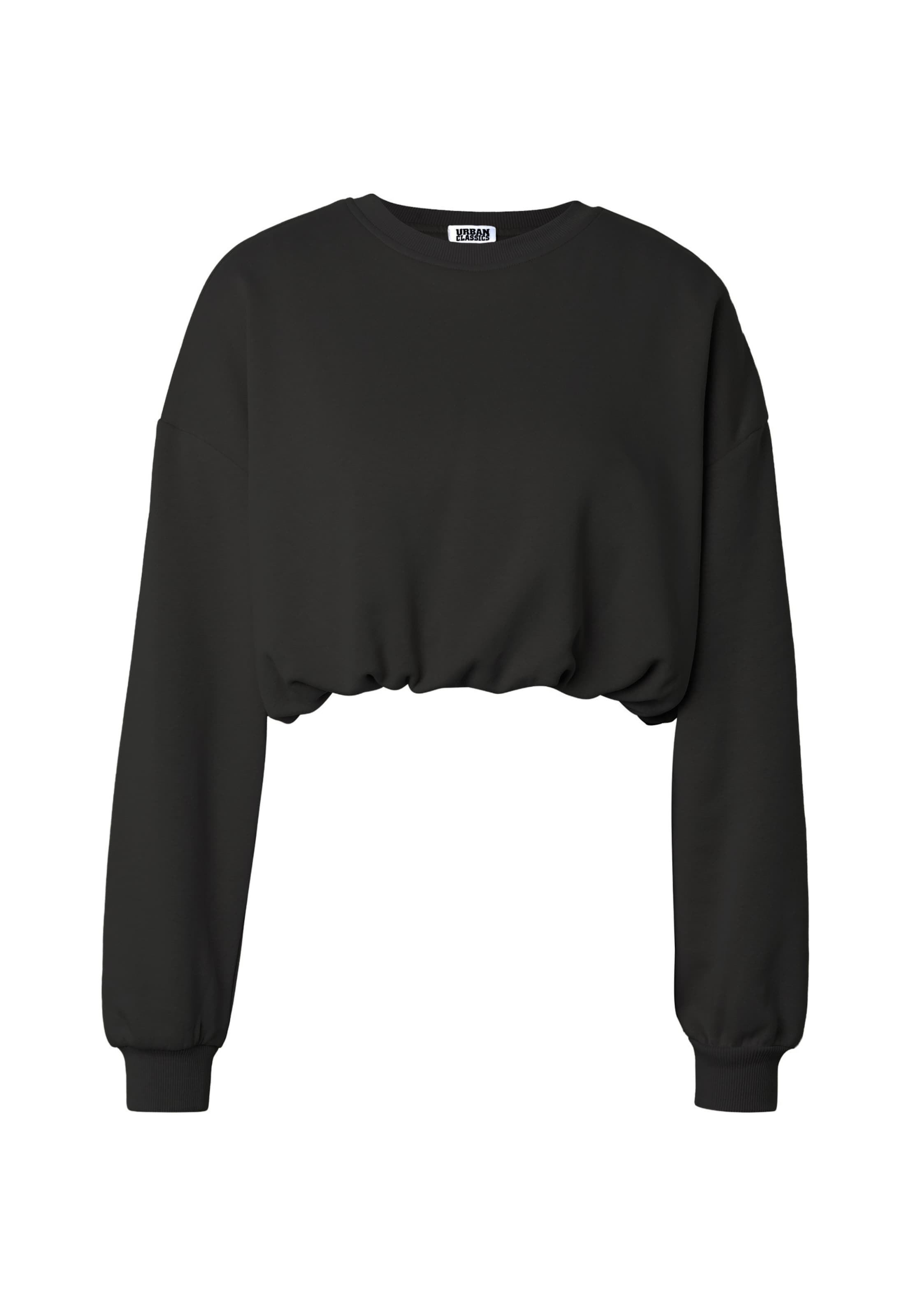 Sweat-shirt Urban Classics en noir : devant