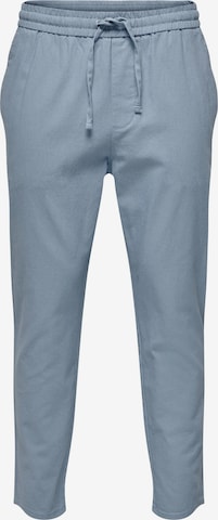 Pantalon 'LINUS' Only & Sons en bleu : devant