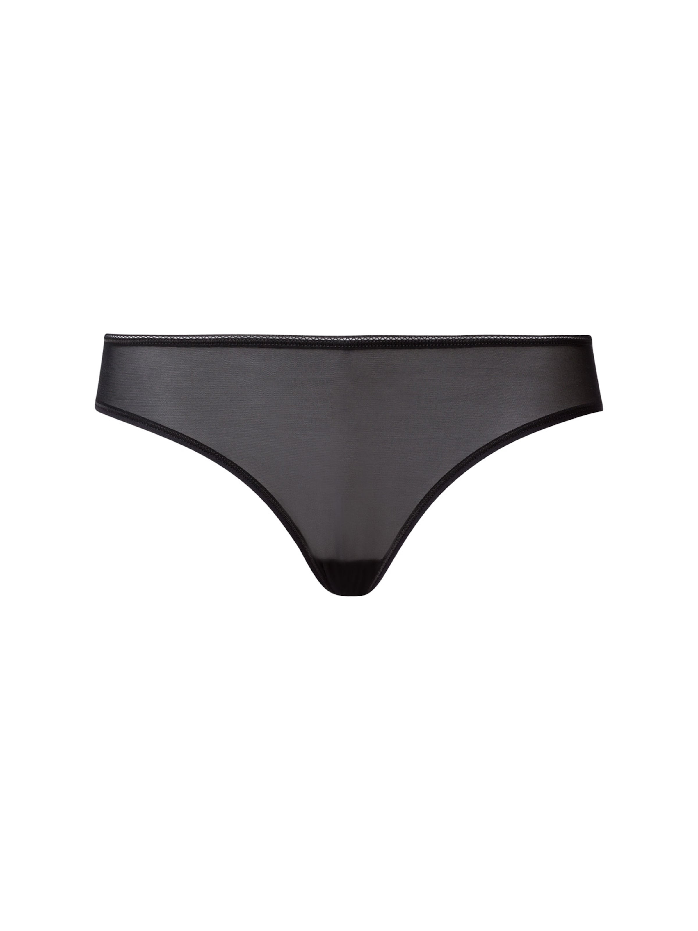 Hanro Minislip ' Smooth Illusion ' in Schwarz: Vorderseite