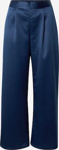 Wallis Wide Leg Plissert bukse i blå: forside