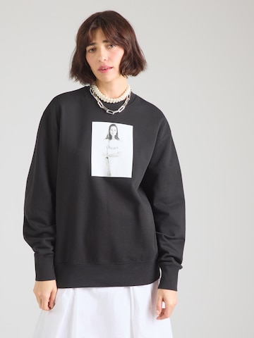 Calvin Klein Sweatshirt 'KATE OBSESSION' in Schwarz: Vorderseite
