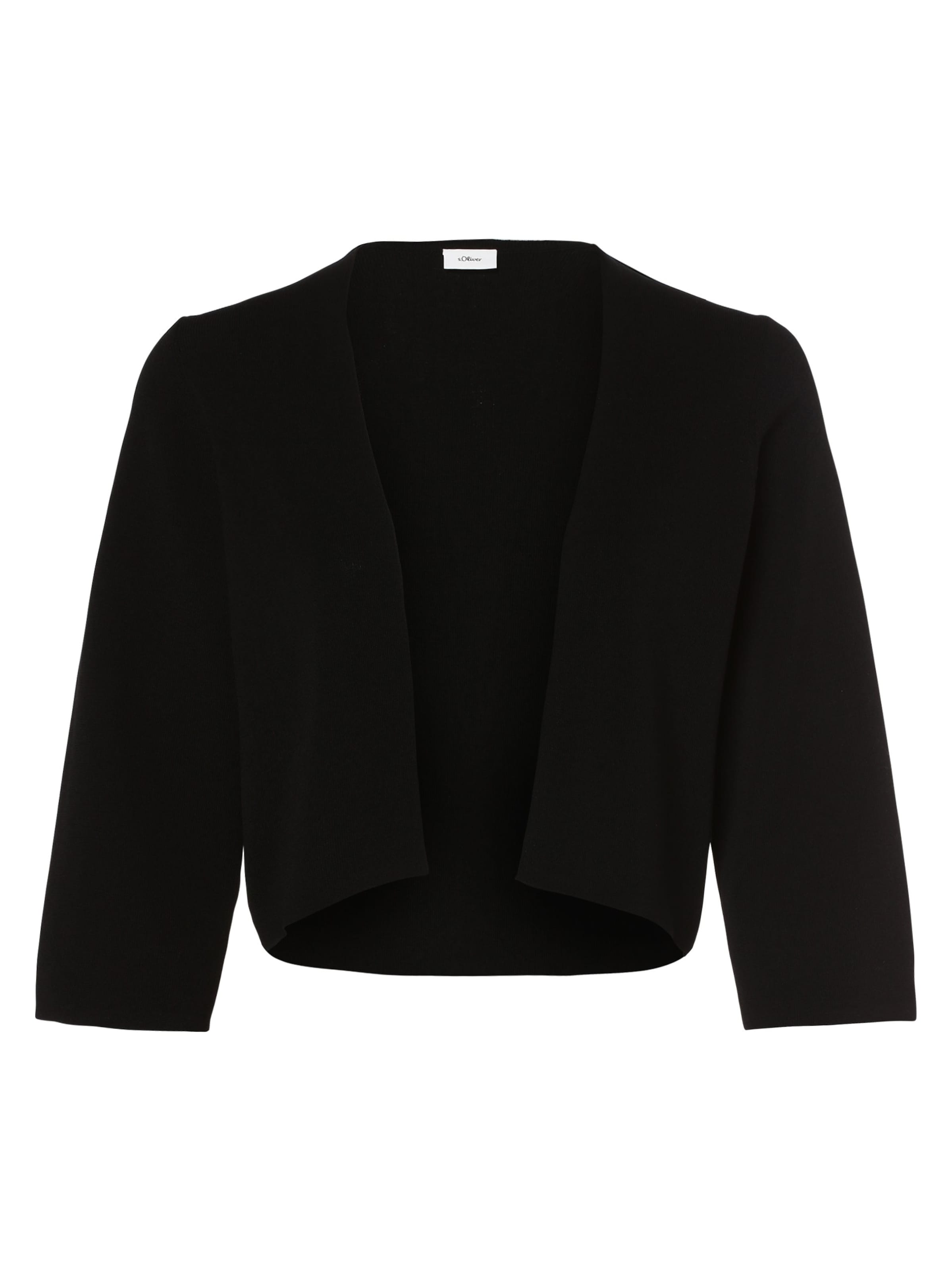 Boléro s.Oliver en noir : devant