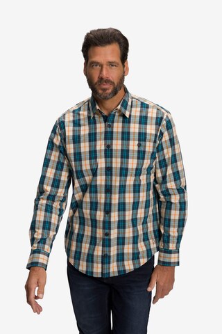 JP1880 Regular fit Overhemd in Beige: voorkant