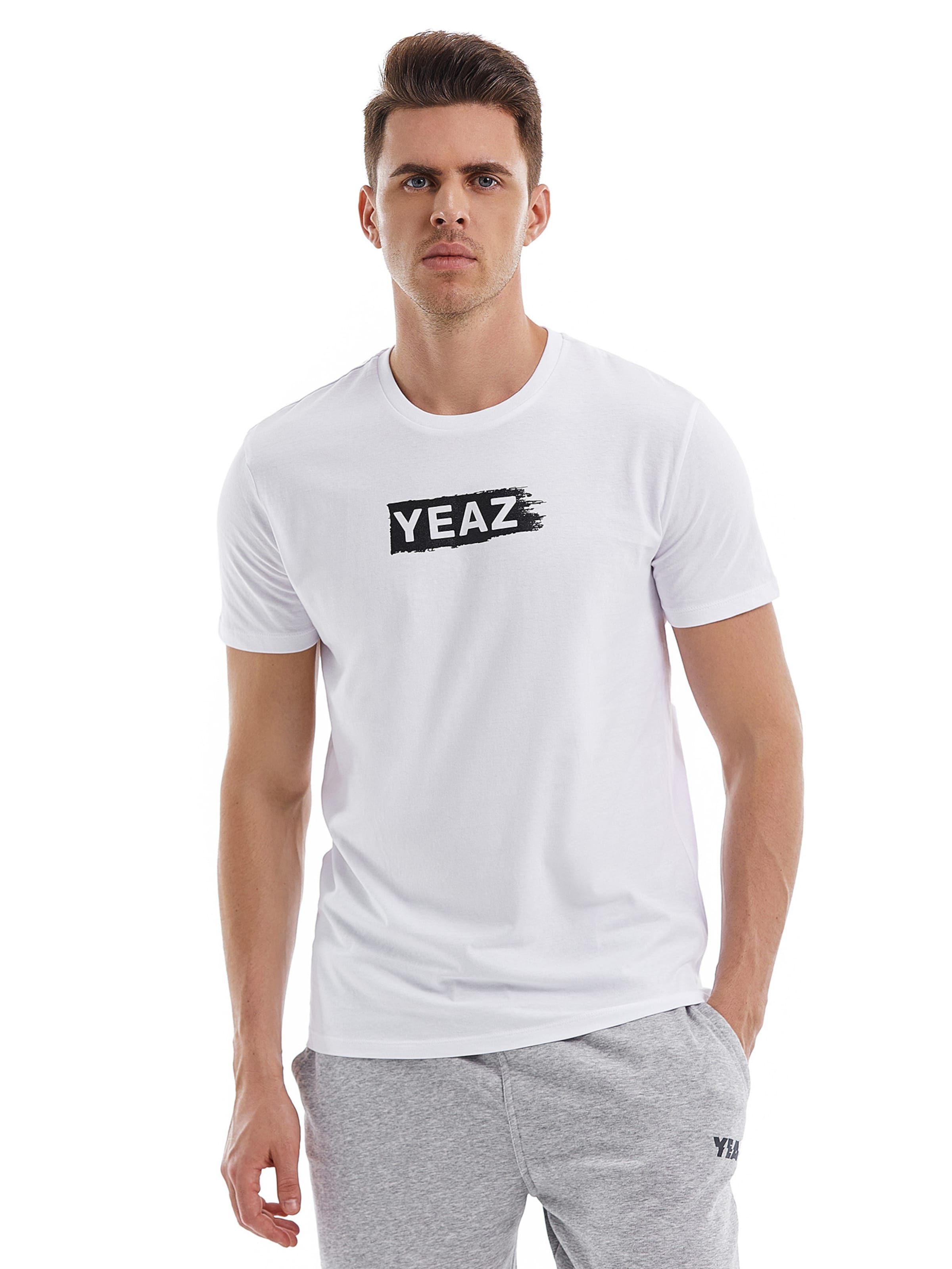 YEAZ T-shirt 'Chay' i vit: framsida