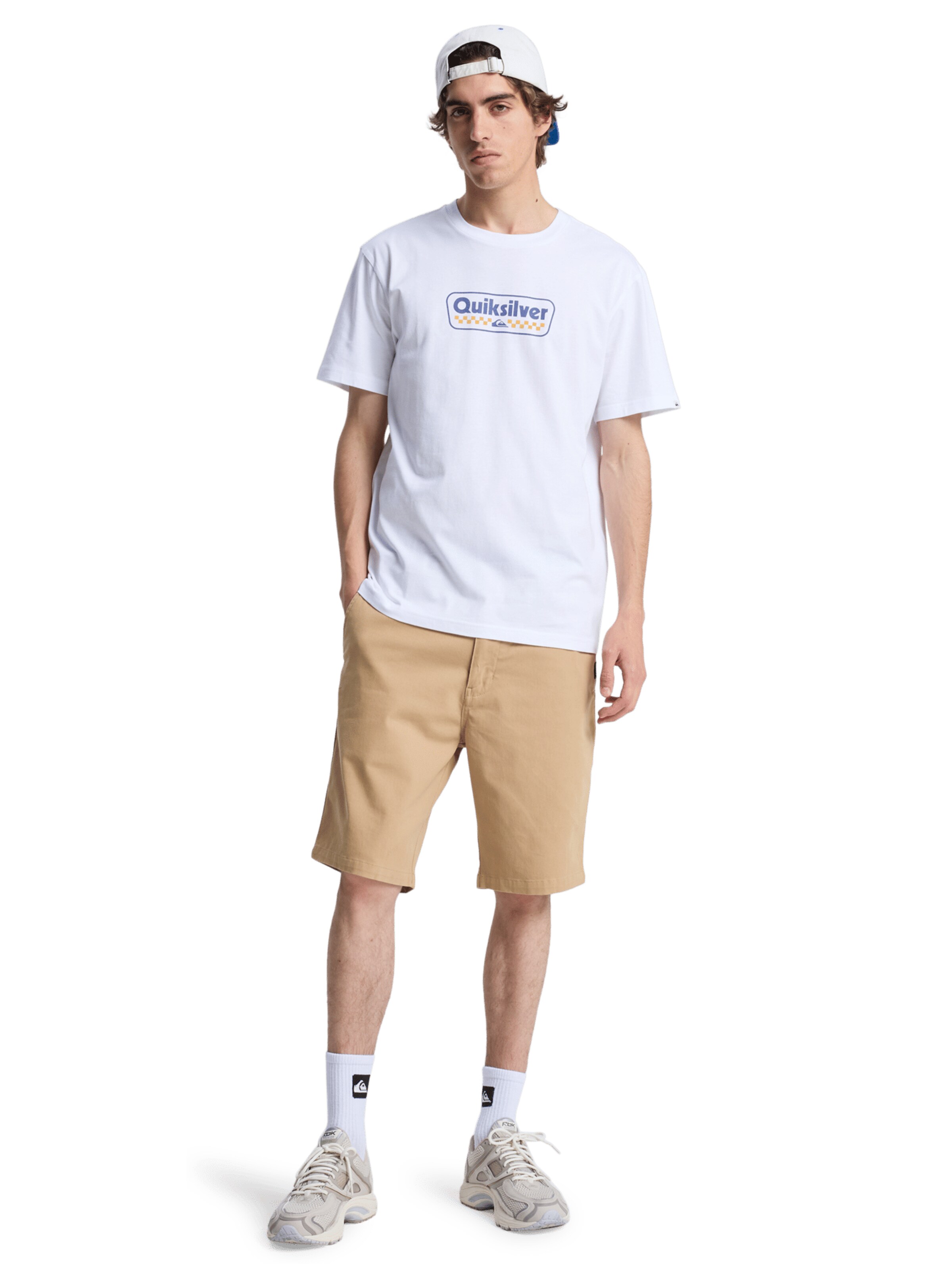 QUIKSILVER T-Shirt 'EV Starting Grid' in Weiß