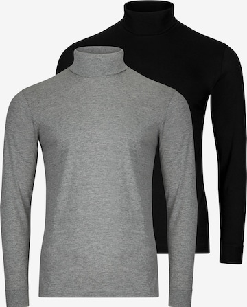 Ragman Shirt 'Basic' in Black: front