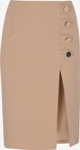 Jupe faina en beige : devant