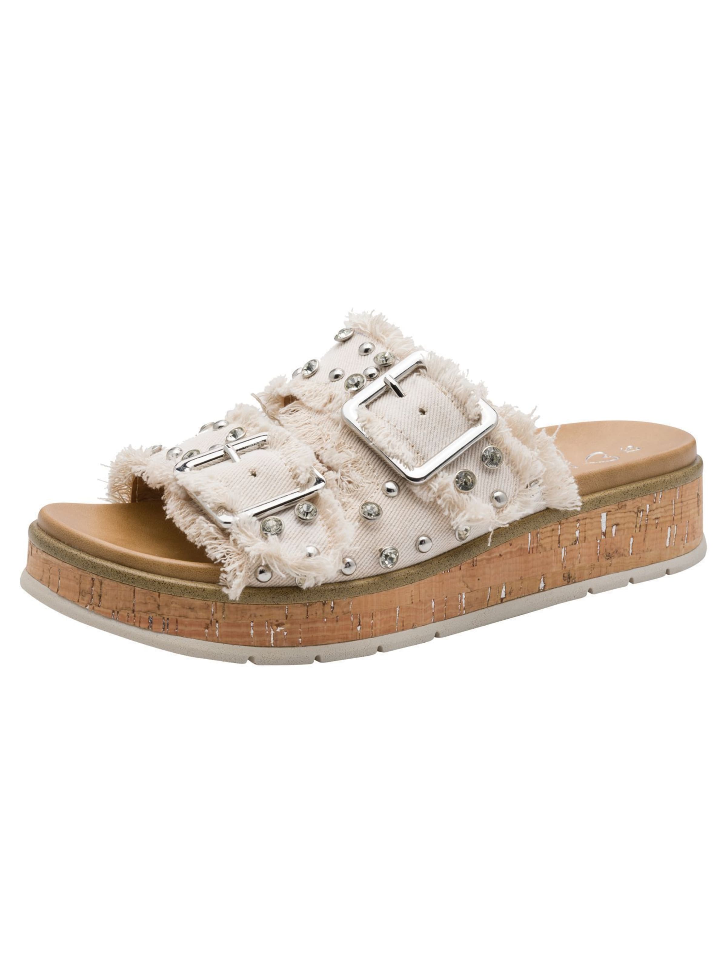 Mule MARCO TOZZI en beige : devant