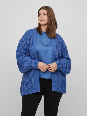 EVOKED Knit Cardigan in Blue: front