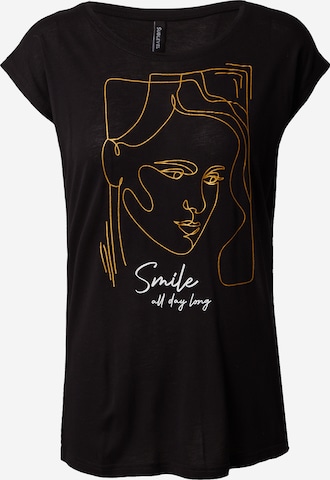 T-shirt Sublevel en noir : devant