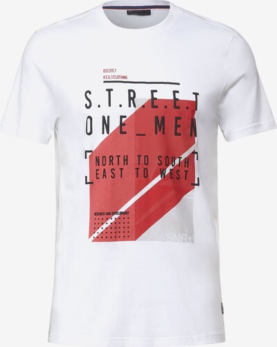 Street One MEN Shirt in rot / schwarz / weiß, Produktansicht