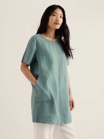 Seasalt Cornwall Tunic 'Soft Shading' in Green: front