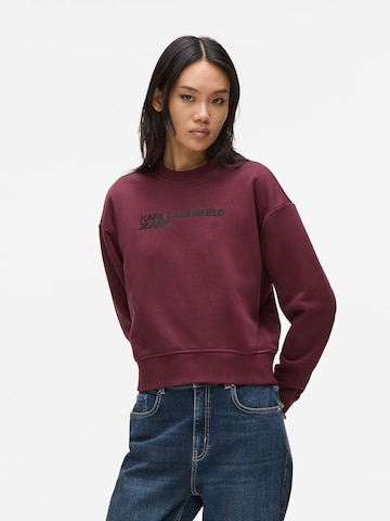KARL LAGERFELD JEANS - Sudadera en rojo: frente