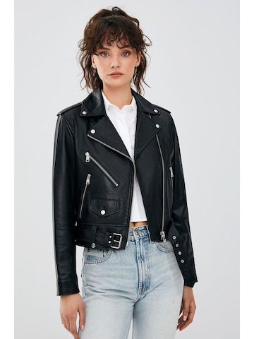 Derimod Between-season jacket in Black: front