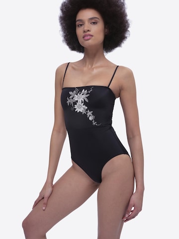 MAREZZA - Push-up Bañador moldeador 'Isola Bella Bustier Shaping Swimsuit Monochrome' en negro: frente
