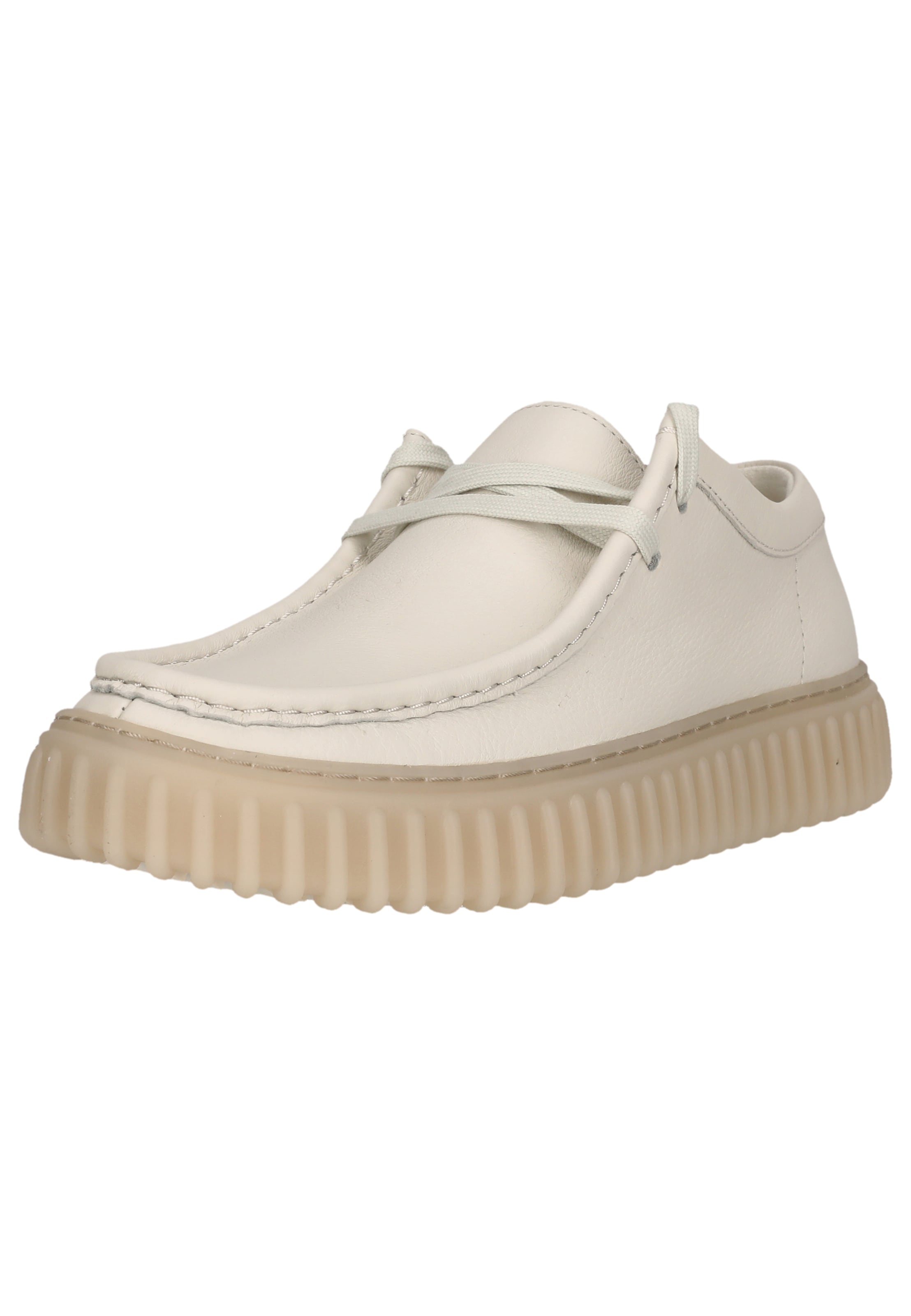 CLARKS Lace-up shoe 'Torhill' in White: front