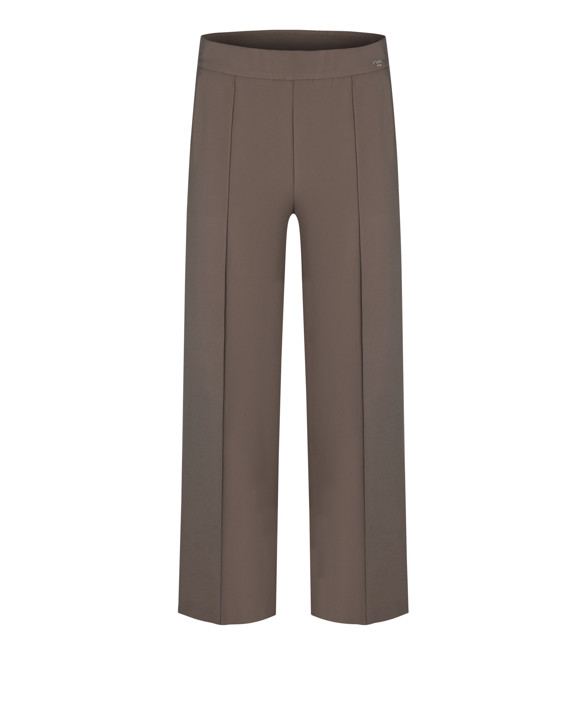 Cambio Pleat-Front Pants ' Cameron ' in Brown: front