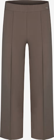 Cambio Pleat-Front Pants ' Cameron ' in Brown: front