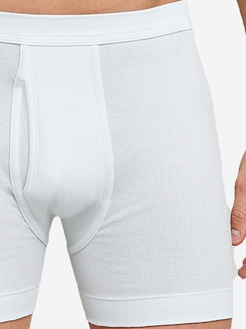 SCHIESSER Boxershorts 'Essentials Doppelripp' in Wit
