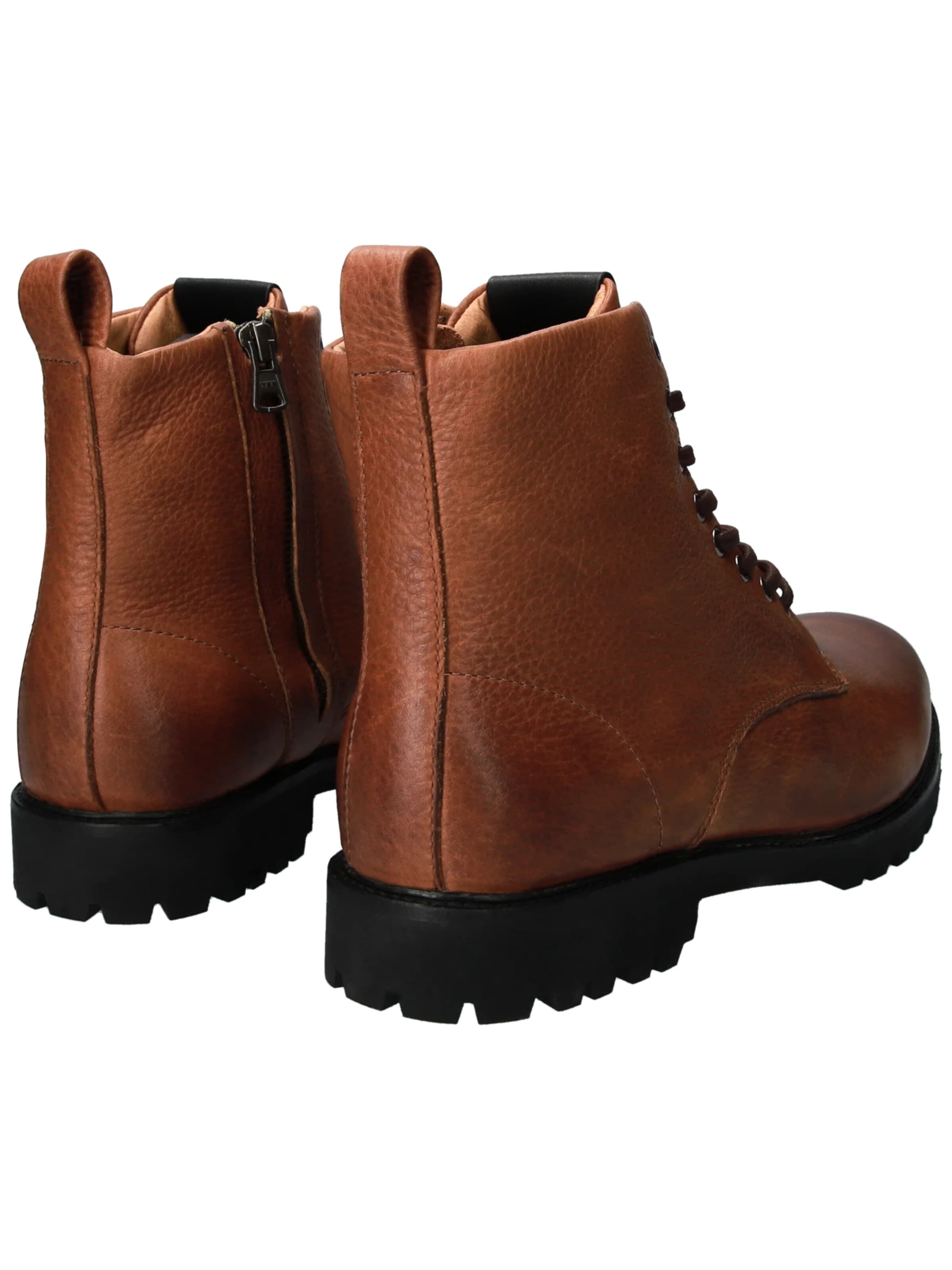 BLACKSTONE Boots med snörning 'JAXON' i brun