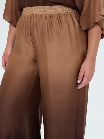 Wide Leg Pantalon Fiorella Rubino en marron