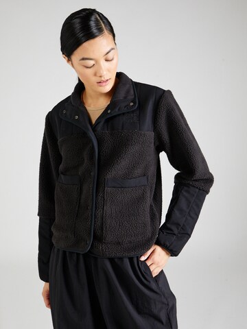 THE NORTH FACETehnička flis jakna 'Cragmont Fleece Jacket' - crna boja: prednji dio